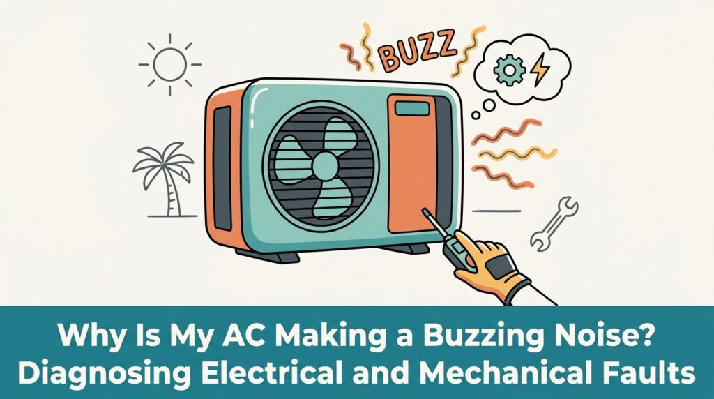 Why Is My AC Making a Buzzing Noise? Diagnosing Electrical and Mechanical Faults &mdash; featured image